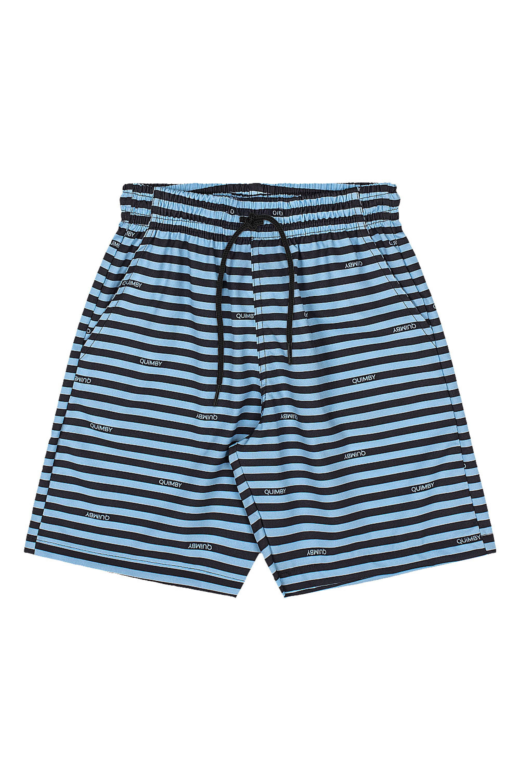 Conjunto Infantil Masculino Camiseta e Bermuda Listrada (Preto) Quimby - Imagem 10